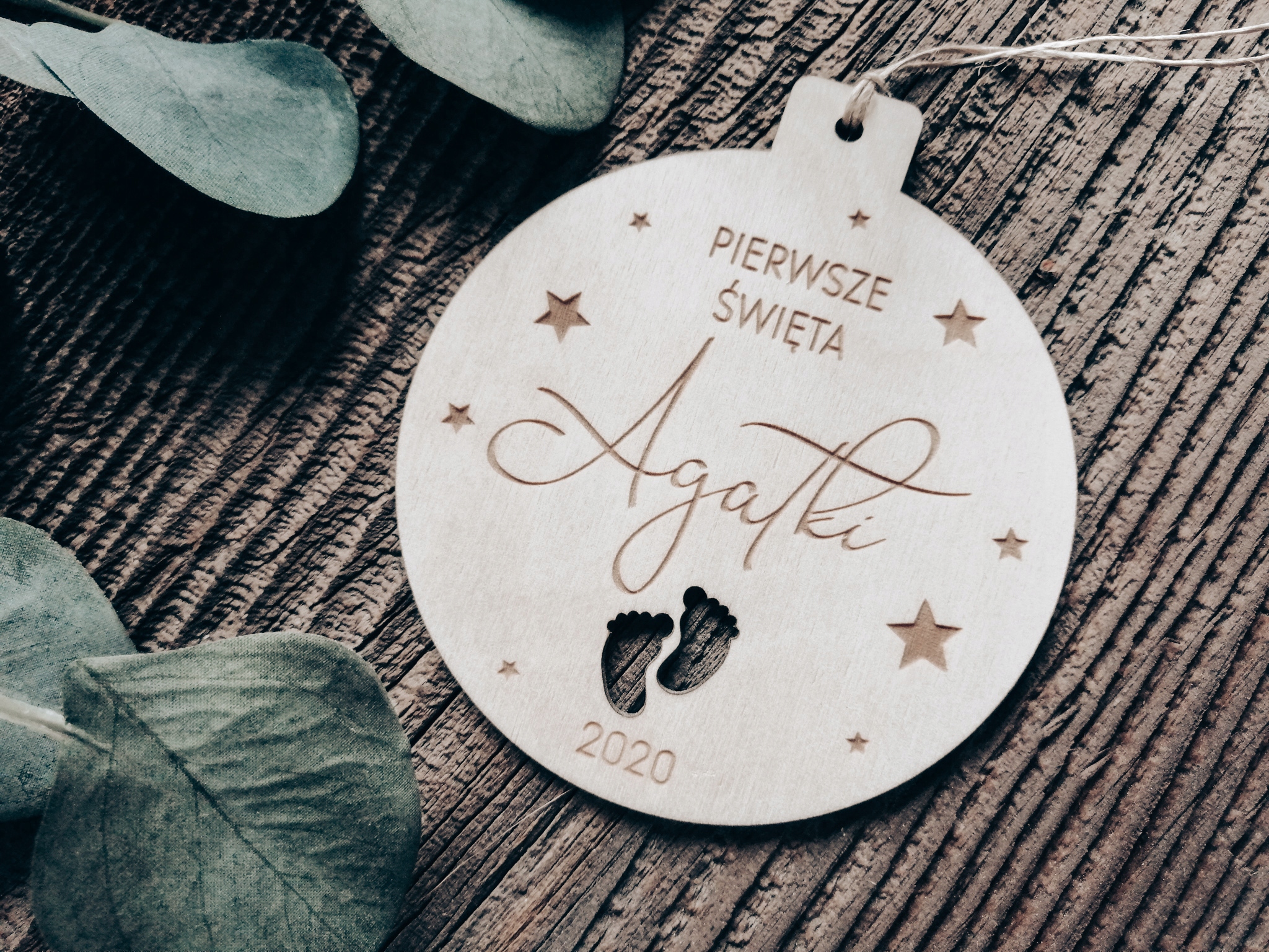 

Moje pierwsze Święta Bombka Z Imieniem Dziecka