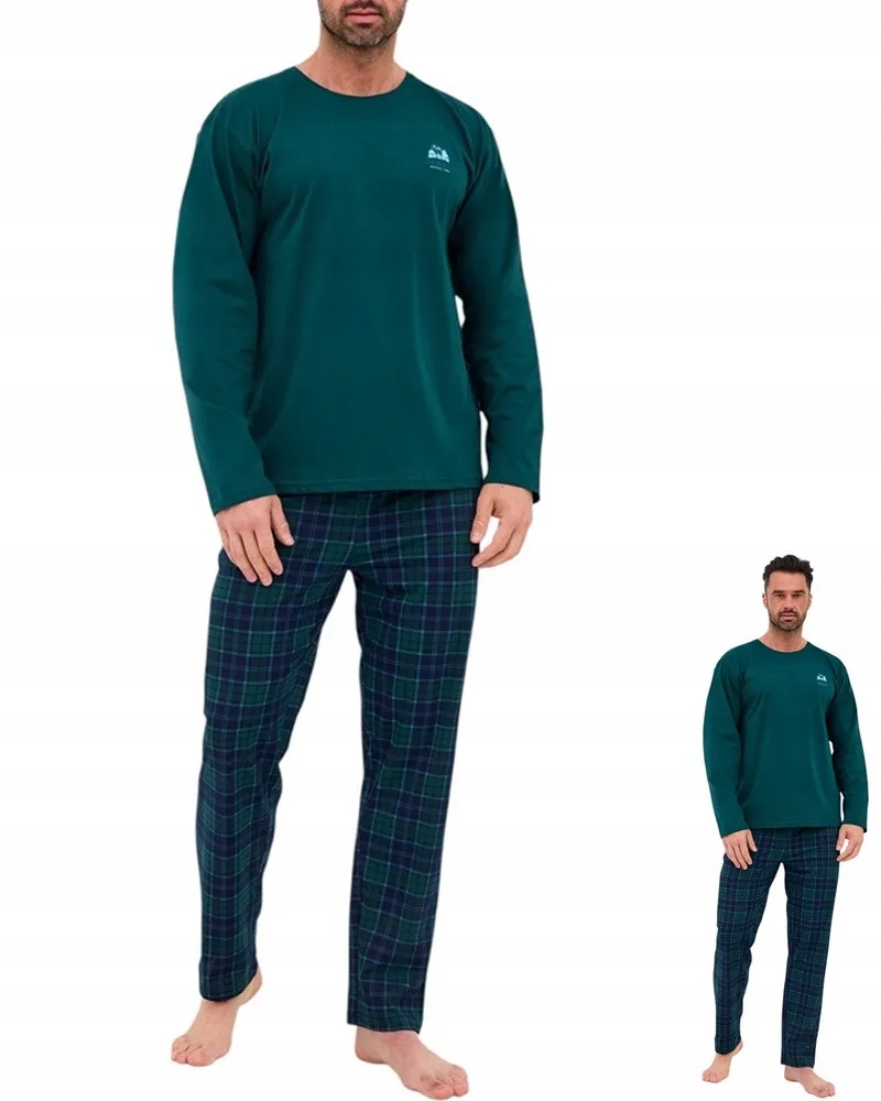 Pánské Pyžamo Cornette 124 Denali 3 XL 50 Tmavě zelená