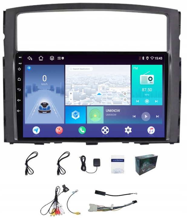 Rádio Navigácia Carplay Android Mitsubishi Pajero 2006-2014 4GB 64GB Sim