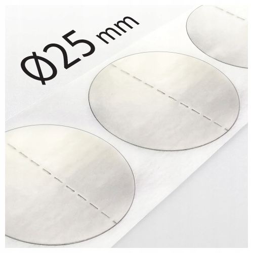 

Kółka transparentne do zaklejania Ø25mm warianty