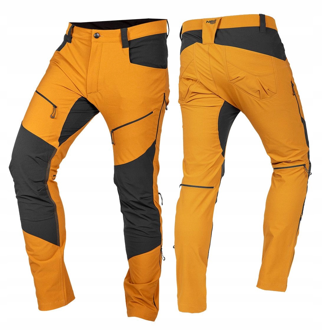 Pracovní kalhoty Outdoor, 4 way stretch, hořčicové, velikost M