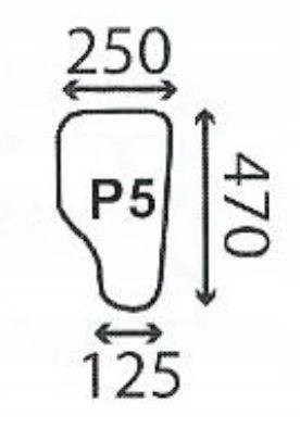 čelní sklo traktoru Ford 10 30 Sl Ultra přední spodní