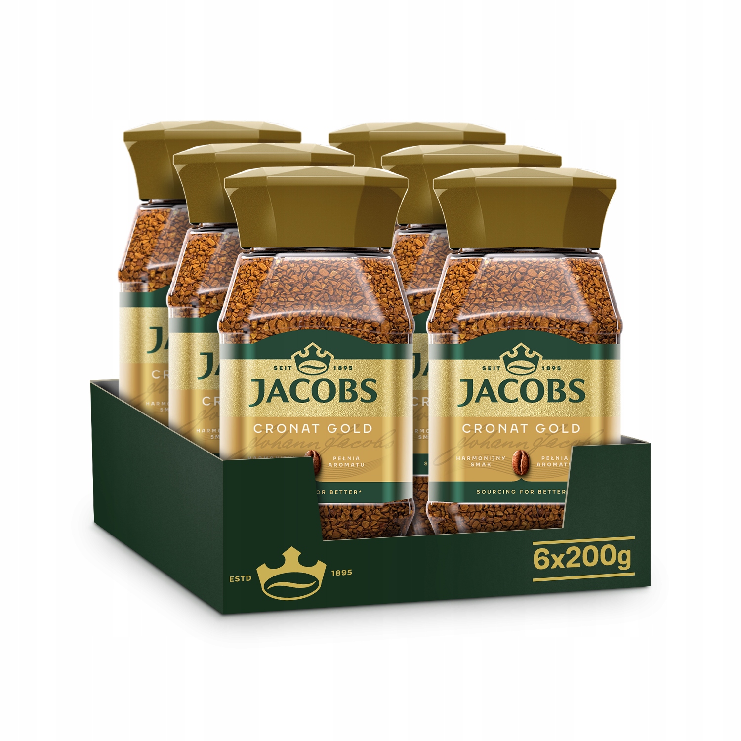 Kawa rozpuszczalna Jacobs Cronat Gold 6x 200g