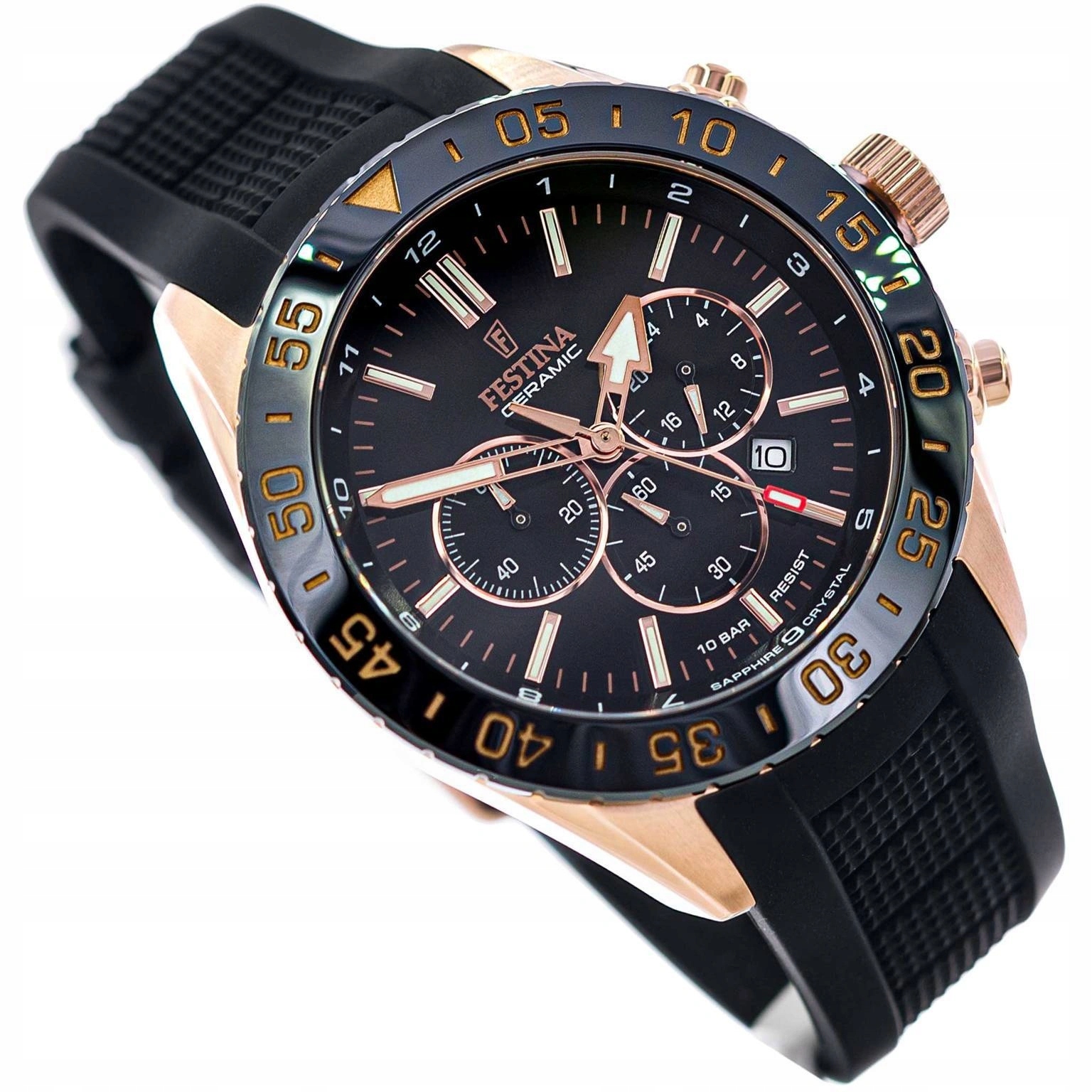 Pánské Hodinky Festina F20516/2 Keramické 100 M Stopky