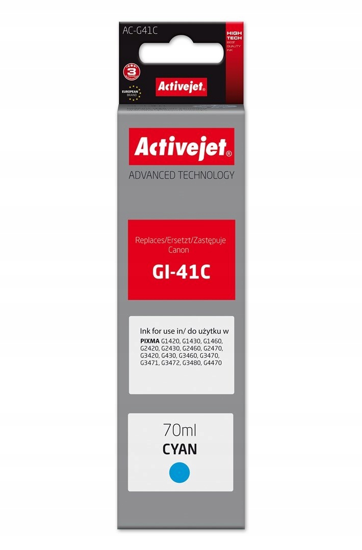 Activejet AC-G41C Tusz Buteleczka z atramentem (zamiennik Canon GI-41C 4543