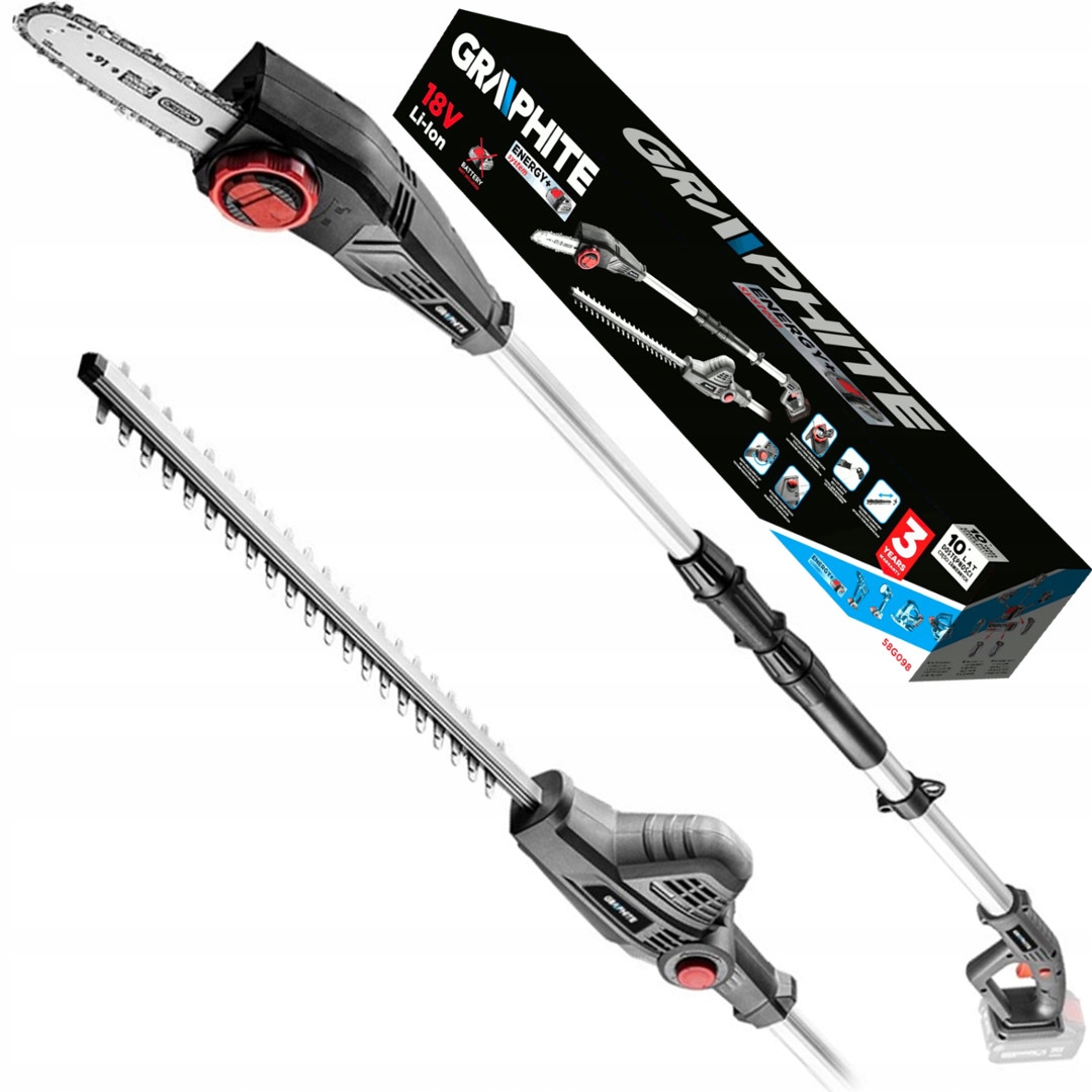 

Graphite Piła Łańcuchowa +nożyce 18V bezaku 58G098