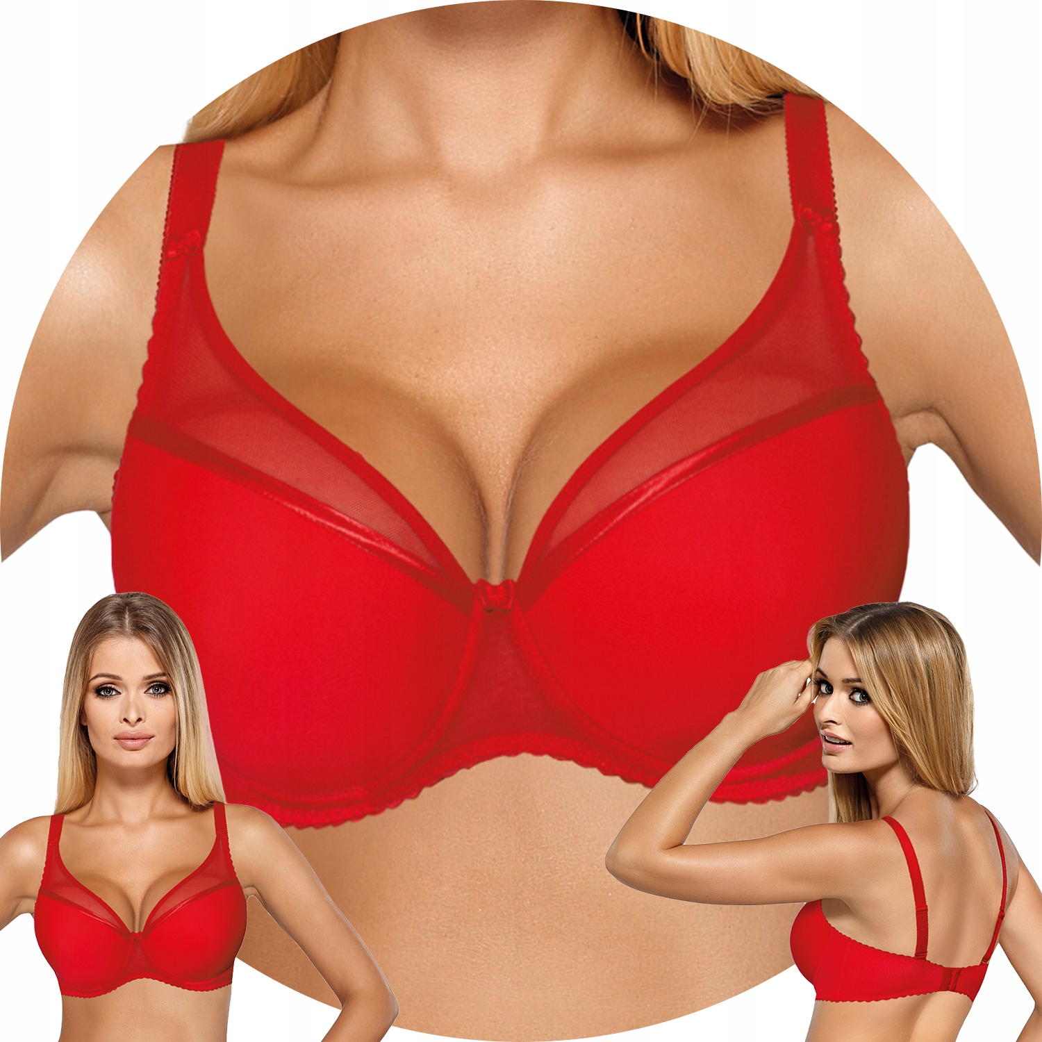 PariPari Ellie Maxi Push-up podprsenka červená 90E