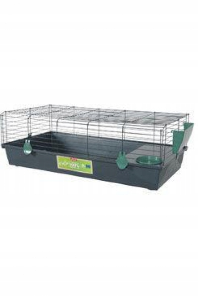 Levně Klec hlodavec Ehop 120cm šedá/zelená s výbavou Zolux