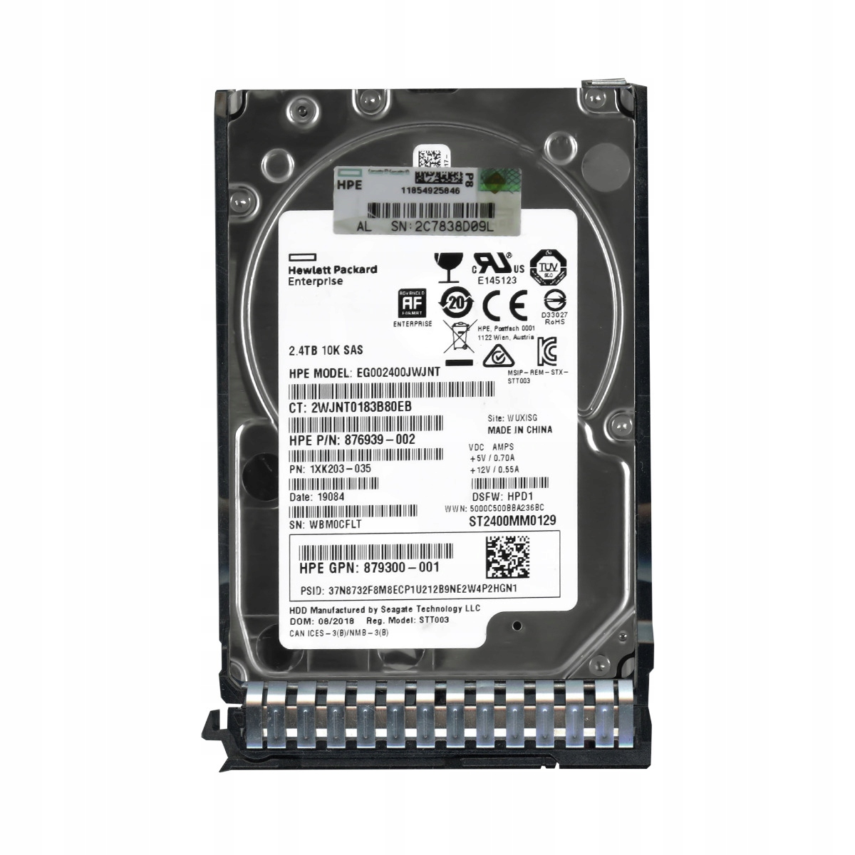 Hp 876939-002 2.4TB 10K 256MB SAS-3 2.5'' EG002400JJJNT