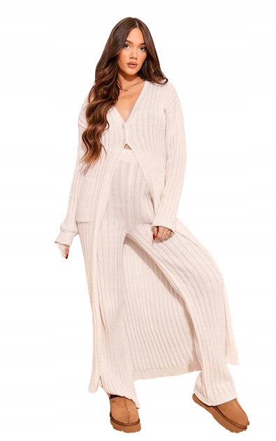 PRETTYLITTLETHING NARZUTKA CIĄŻOWA KREMOWA 34 EKB