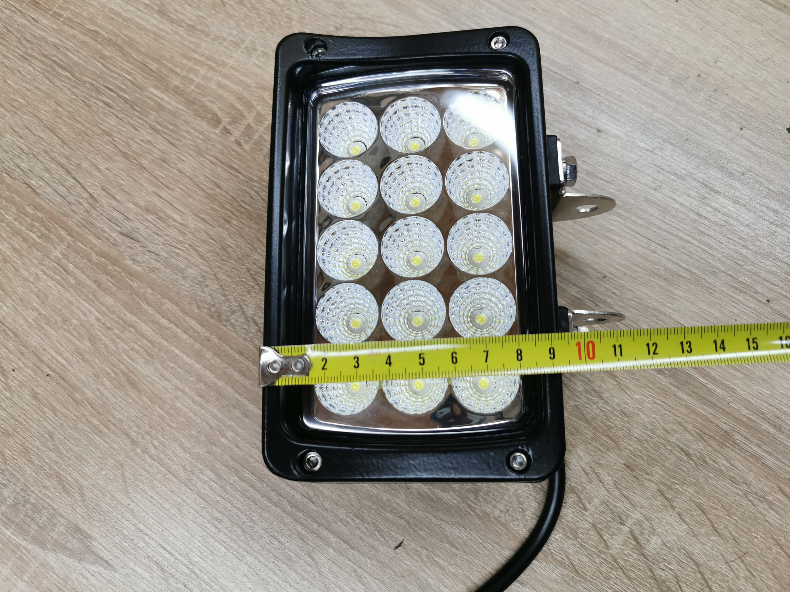 Lampa robocza 15x LED 12 24V wlacznik 45W 3375LM Shape rectangular