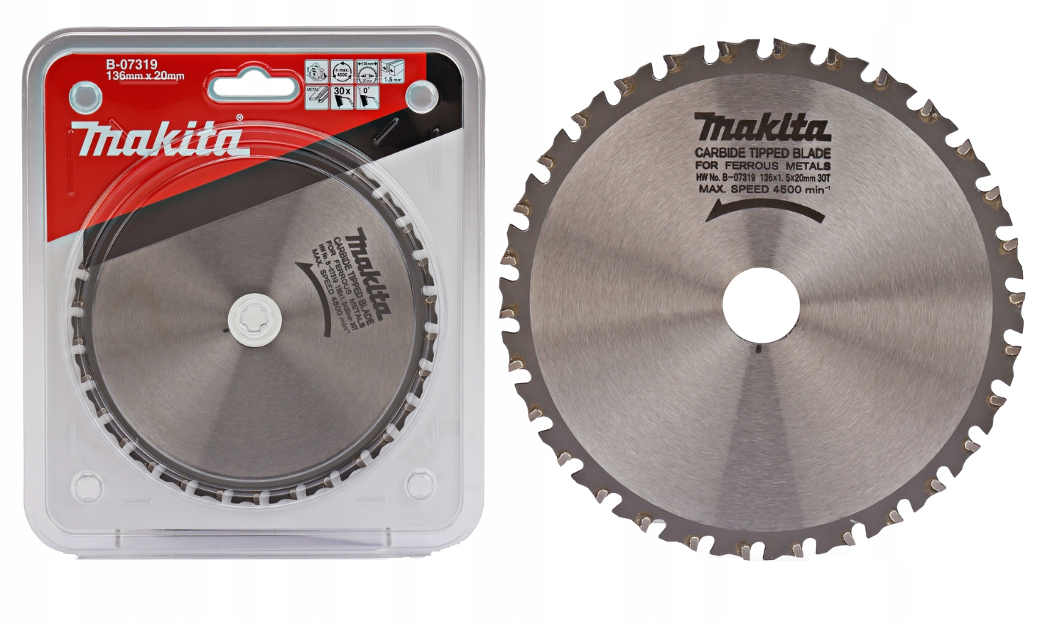 Makita B-07319 Řezací Kotouč Na Kov Specialized 136x20 mm 30 Zubů