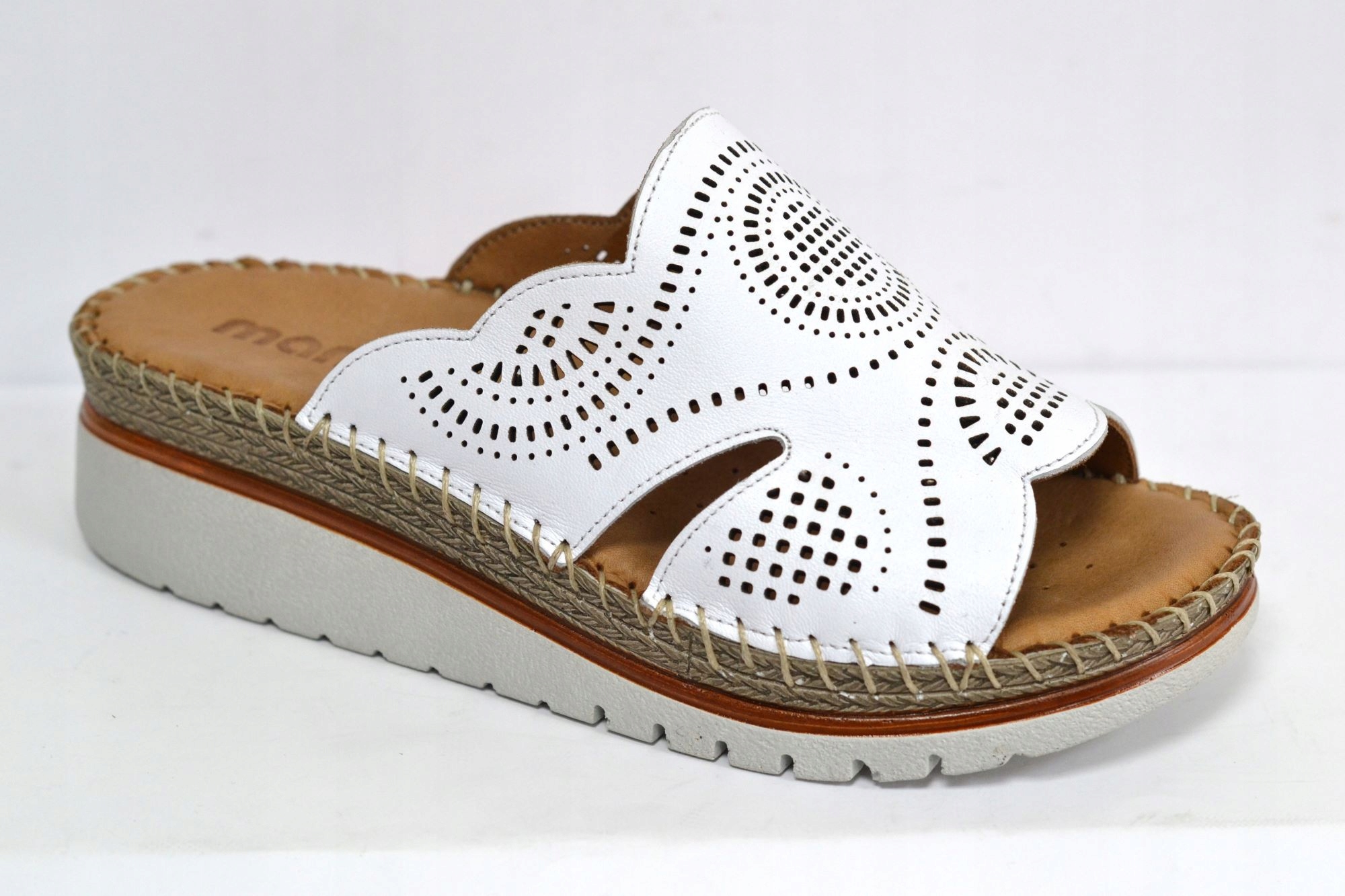 Manitu 900119-03 Pohodlné Žabky Bílé Vel. 40