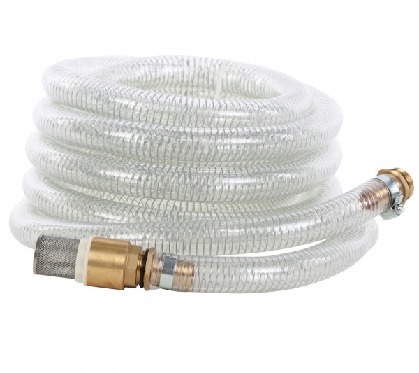 Wąż Ssący Zbrojony Z Mosiężnym Zaworem Zwrotnym 7M