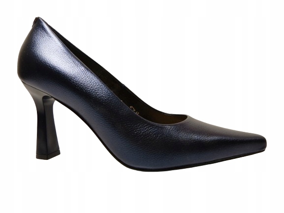 Kobaltové klasické lodičky elegantní kožené dámské boty Sala 38