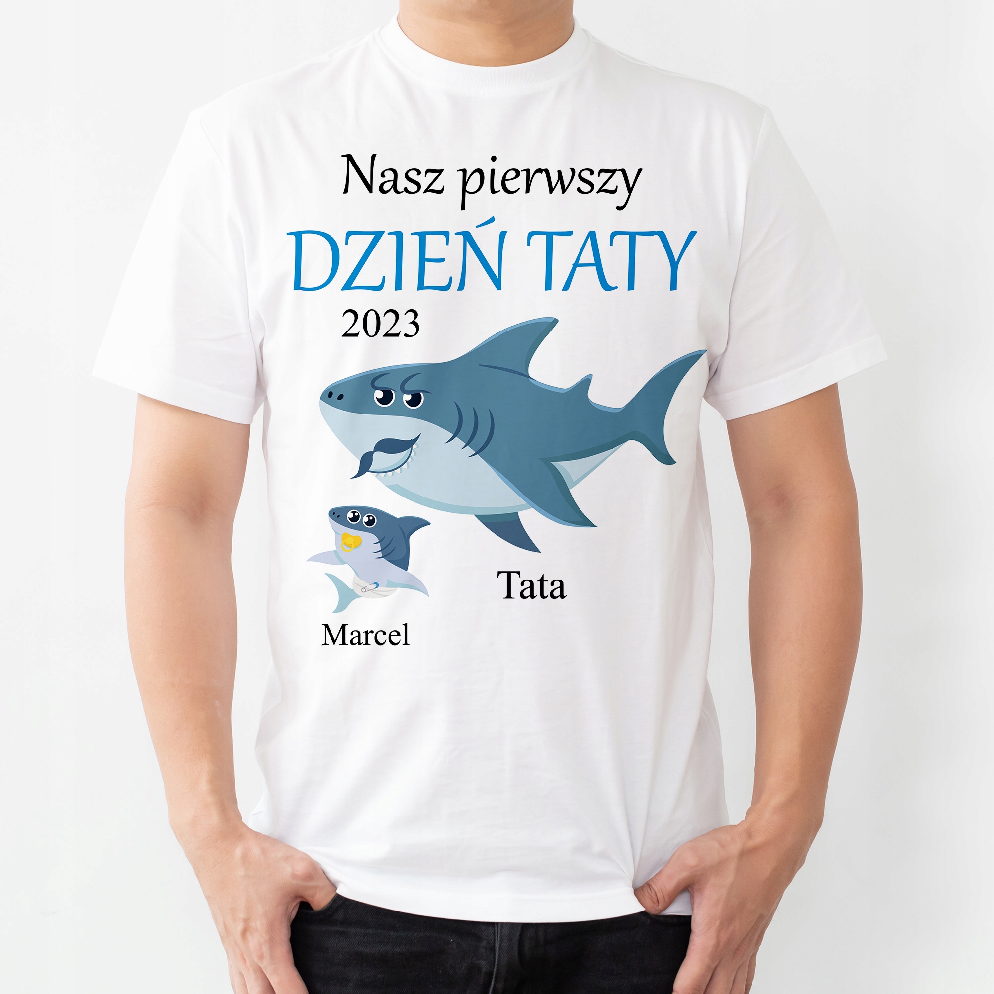 

Nasz pierwszy Dzień Taty rekin koszulka M
