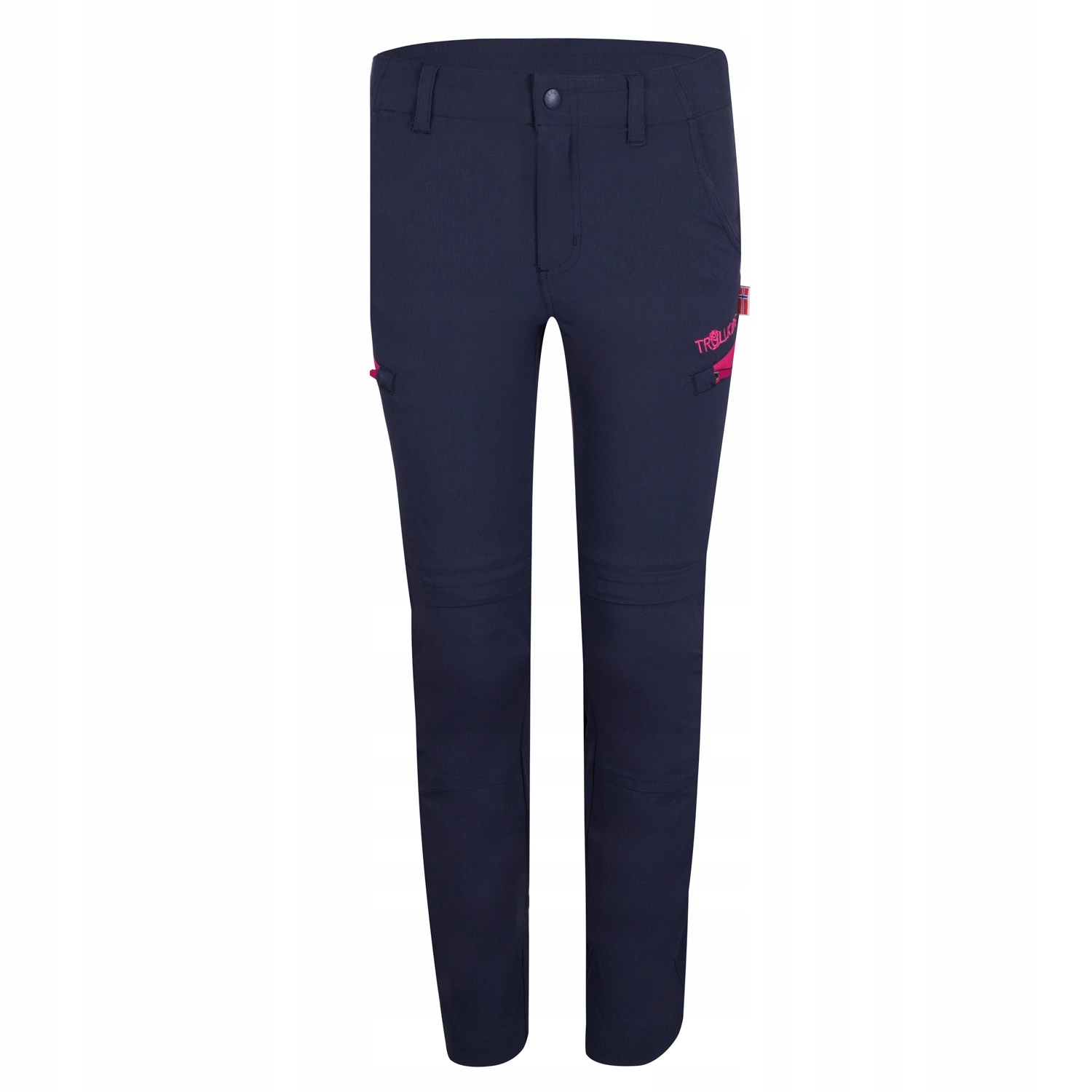 Spodnie dziecięce Trollkids Kids Kjerag Zip-Off Pants navy zapinane