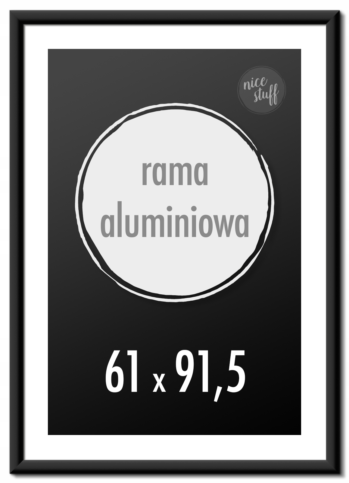 

Ramka na zdjęcia 61x91,5 cm Aluminiowe 91,5x61 cm