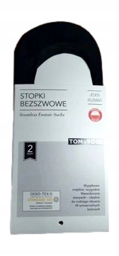 

2PAK Stopki Bezszwowe skarpetki Czarne