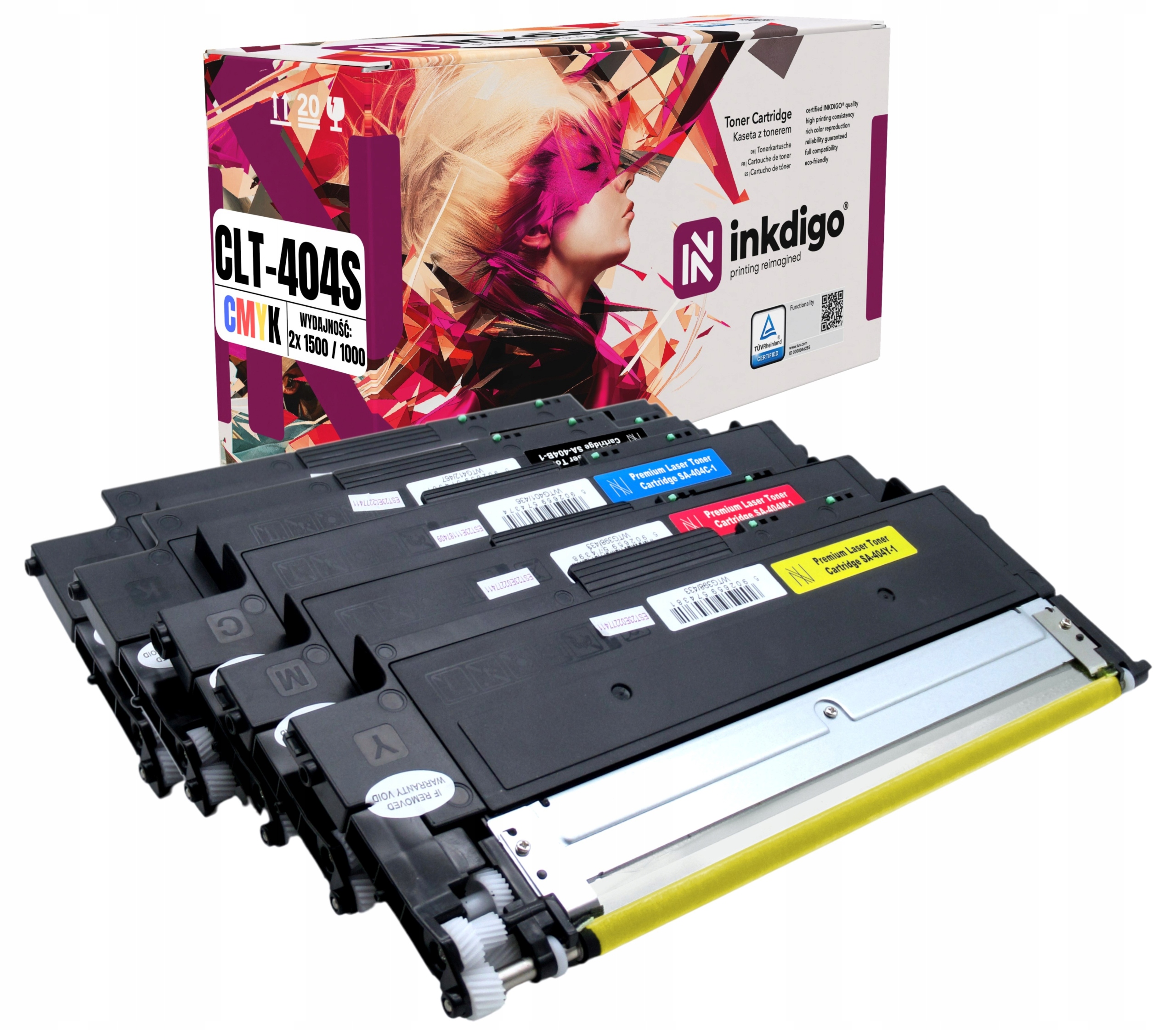 5x toner do tiskárny Samsung Xpress C43x C48x CLT-K404S C430W C480W C480FW