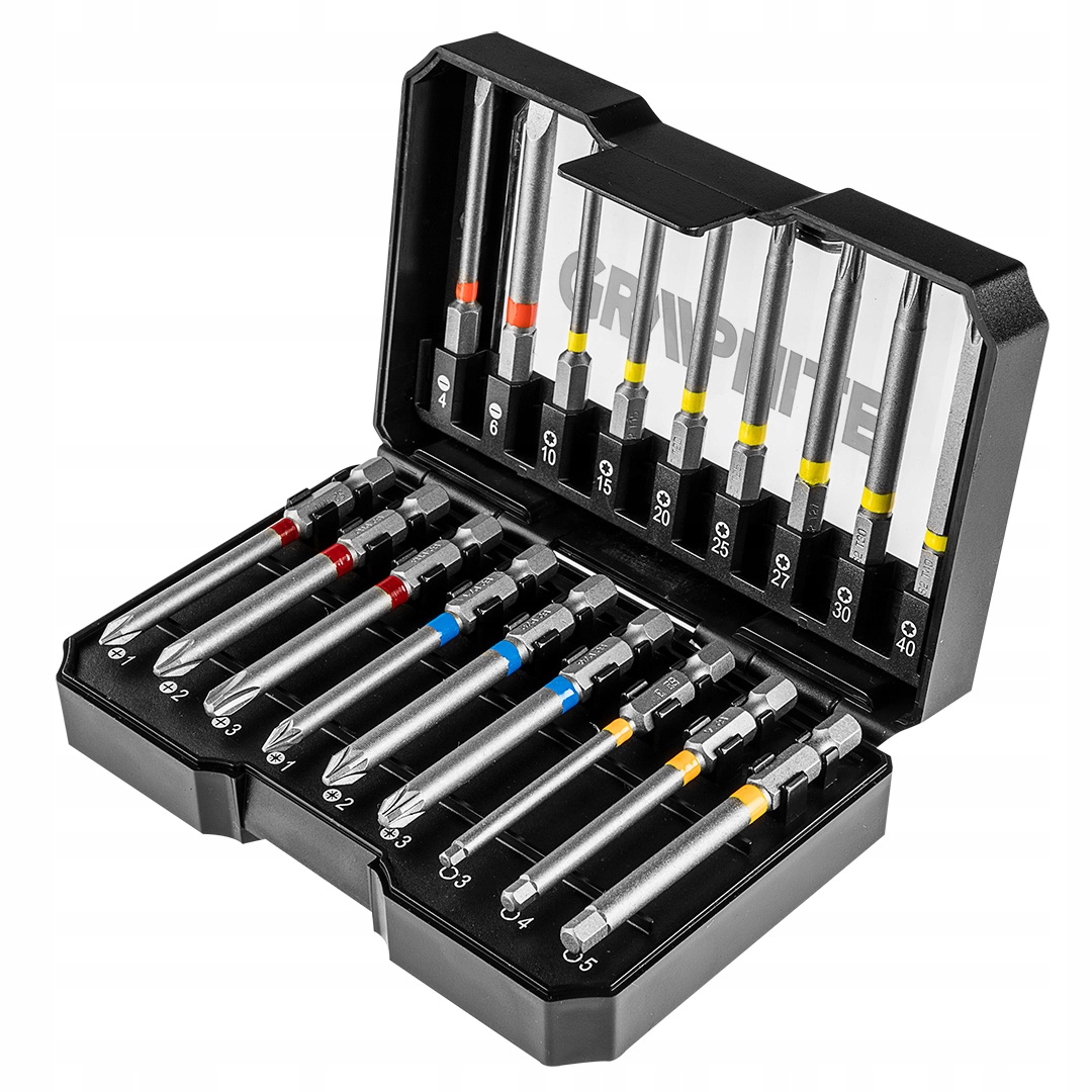 

Graphite Zestaw bitów Bity długie 18el Sl Tx Pz Ph
