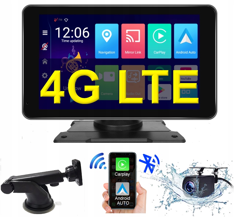 Monitor Obrazovka Automobilový rekordér Rádio Stanica Kamera Navigácia Tablet