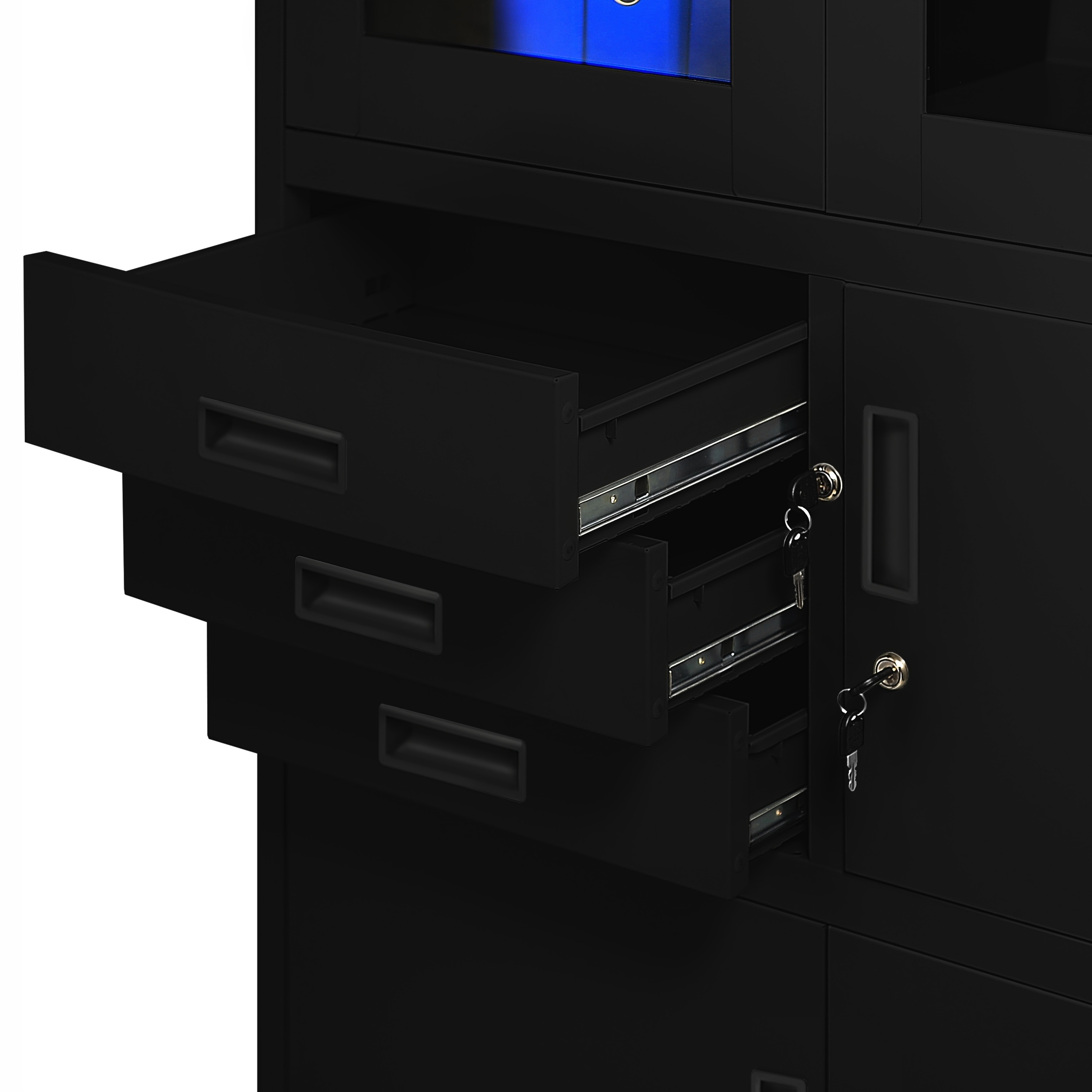 SZAFA metalowa Z SEJFEM rodo biurowa JAN NOWAK FILIP II czarna Marka Jan Nowak