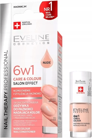 

Eveline Care Colour 6W1 odżywka do paznokci Nude