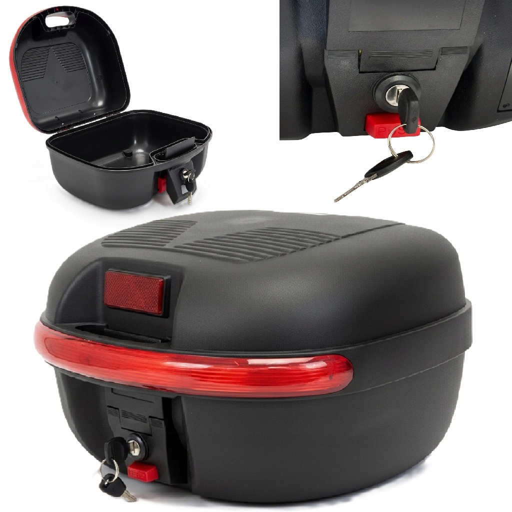 Kufer bagażnik na kask skuter motocykl 30L
