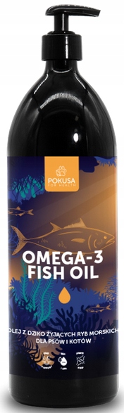 Levně Pokusa Oceanic Line Omega-3 pro psa a kočku Rybí olej 1000 ml