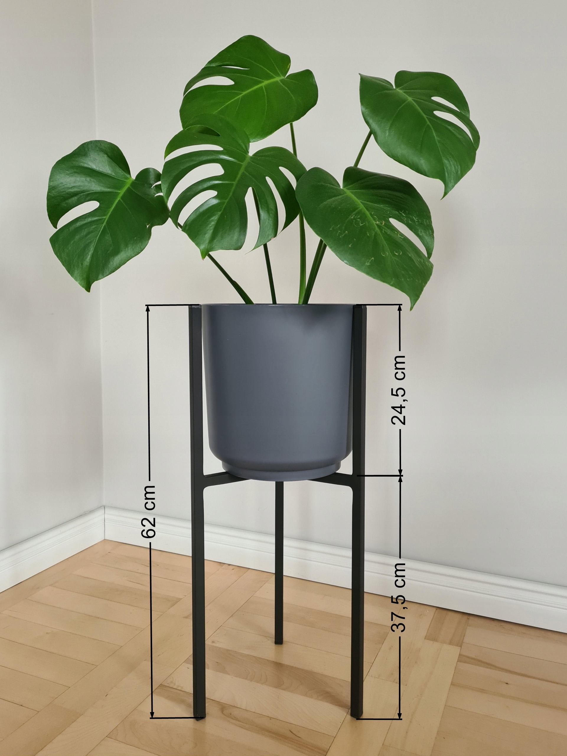 KWIETNIK STOJAK NA ROŚLINY Z OSŁONKĄ DONICĄ NOWOCZESNY WYSOKI 62CM Kod producenta KWIETNIK STOJAK NA ROŚLINY Z OSŁONKĄ DONICĄ