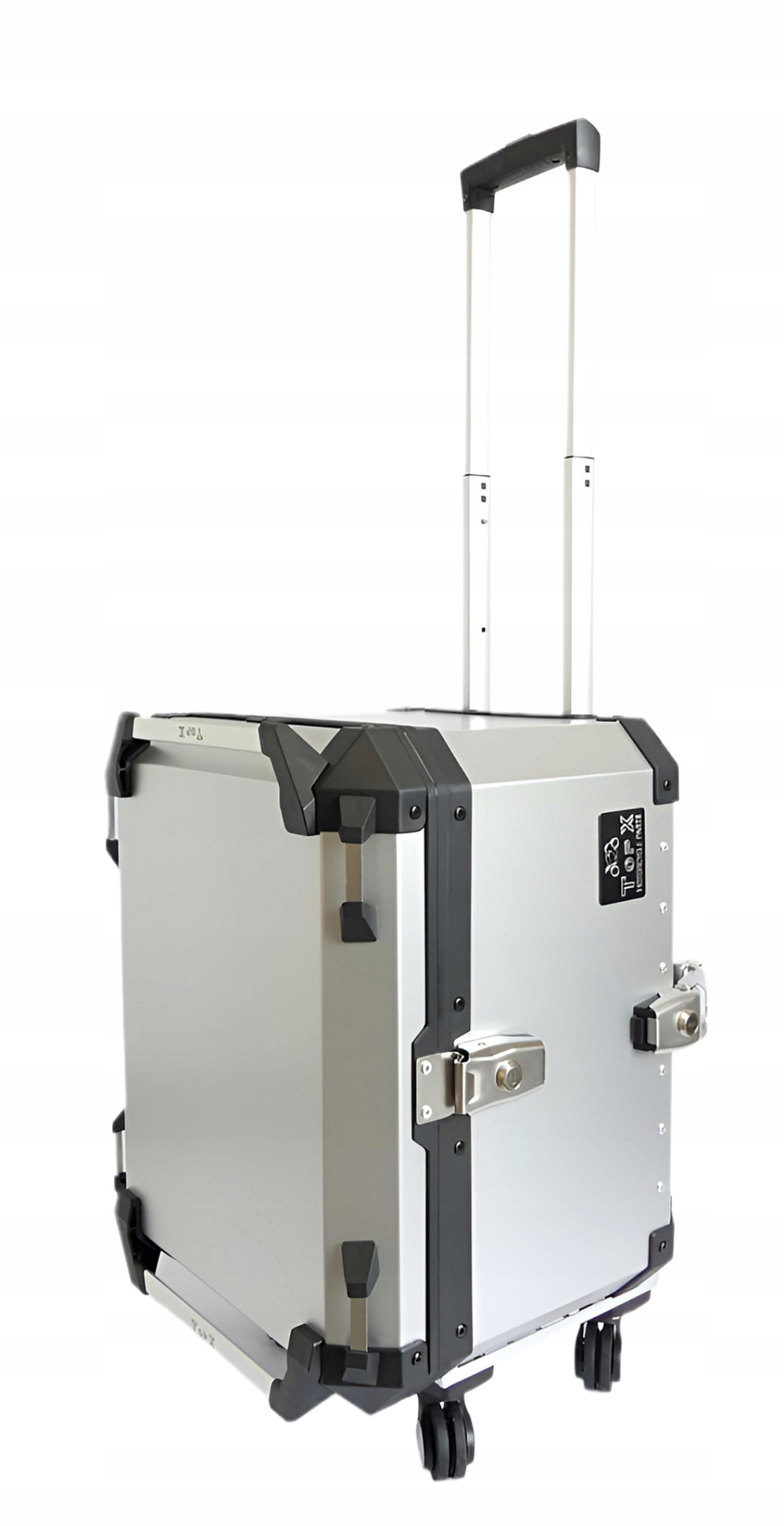 Kufr kolečka Motocyklová centrální Alu taška 58L TopX Rám stříbrný