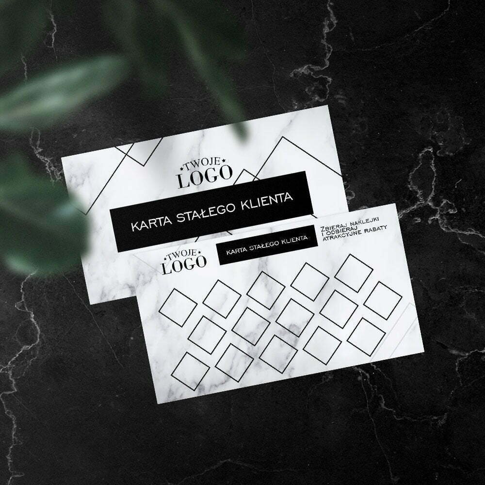 Karty Stałego Klienta Geometryczne Wzory Marka inny