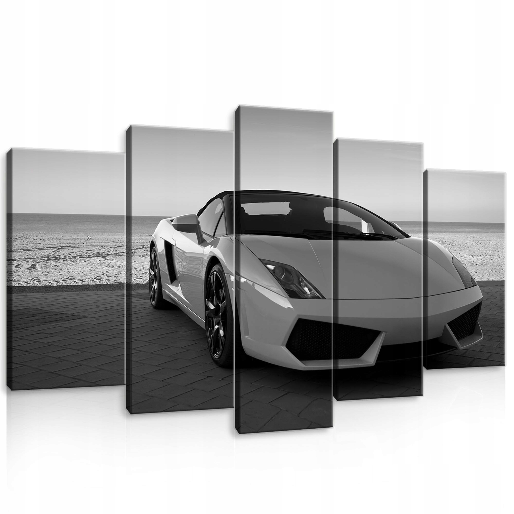 Modulární obraz 100x60 Lamborghini auto sport, černobílý, moderní styl