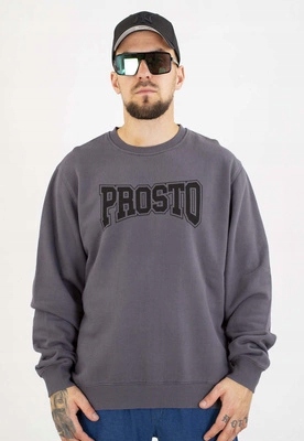 Mikina Prosto Bez Kapuce College černá