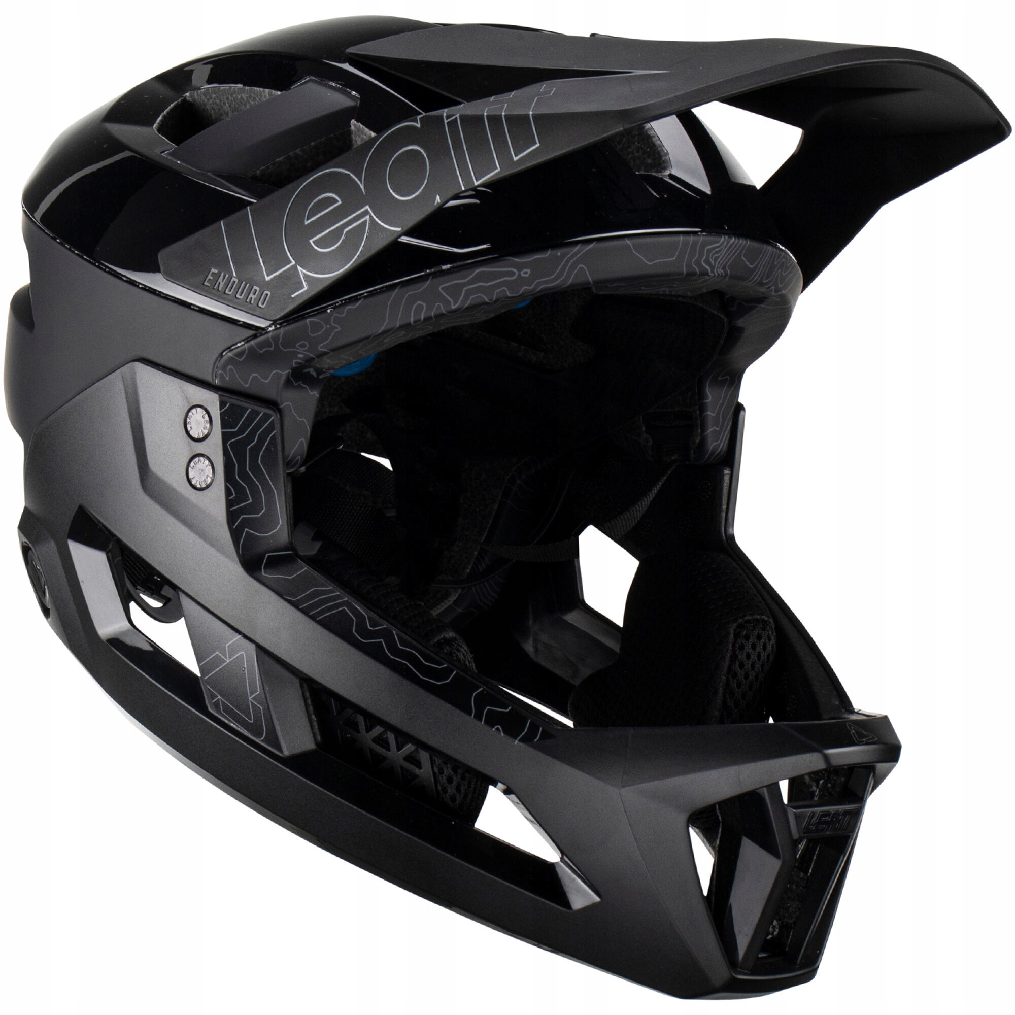 Kask Full Face Leatt Mtb Enduro 3.0 V23 roz. L 59-63 cm 3w1 Stealth Blk/Gr