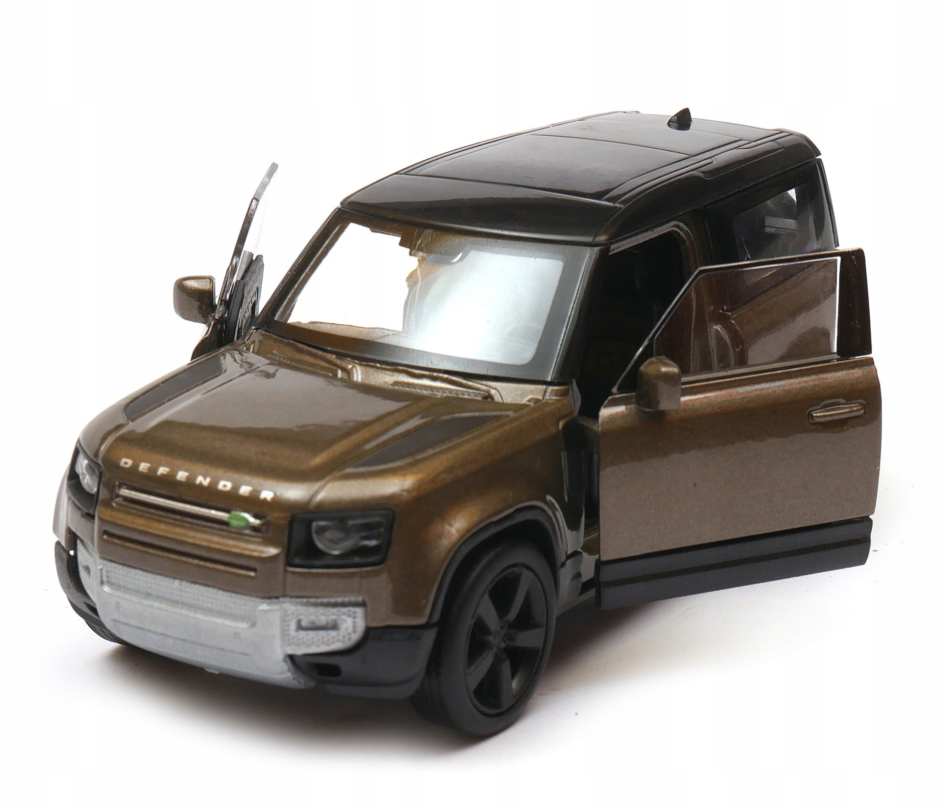 Land Rover Defender 2020 1:34 model WELLY brązowy Stan opakowania oryginalne