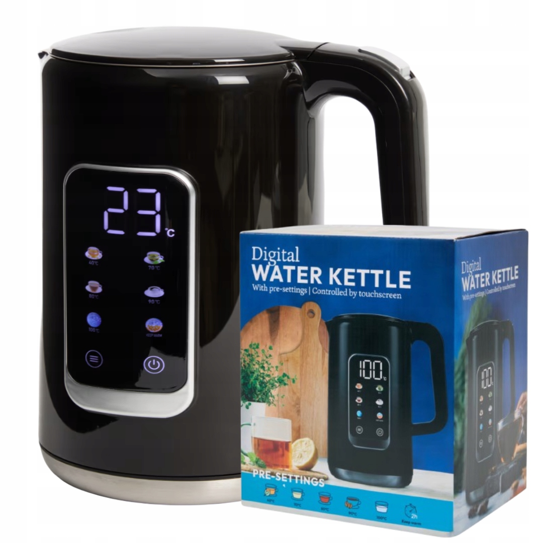 Digitální Rychlovarná Konvice S Displejem A 5 Nastaveními Teploty 1,7 L