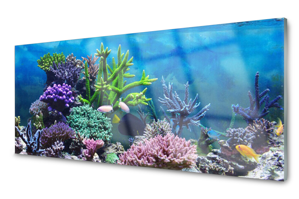 

Panel szklany do kuchni Akwarium Rybki 125x50