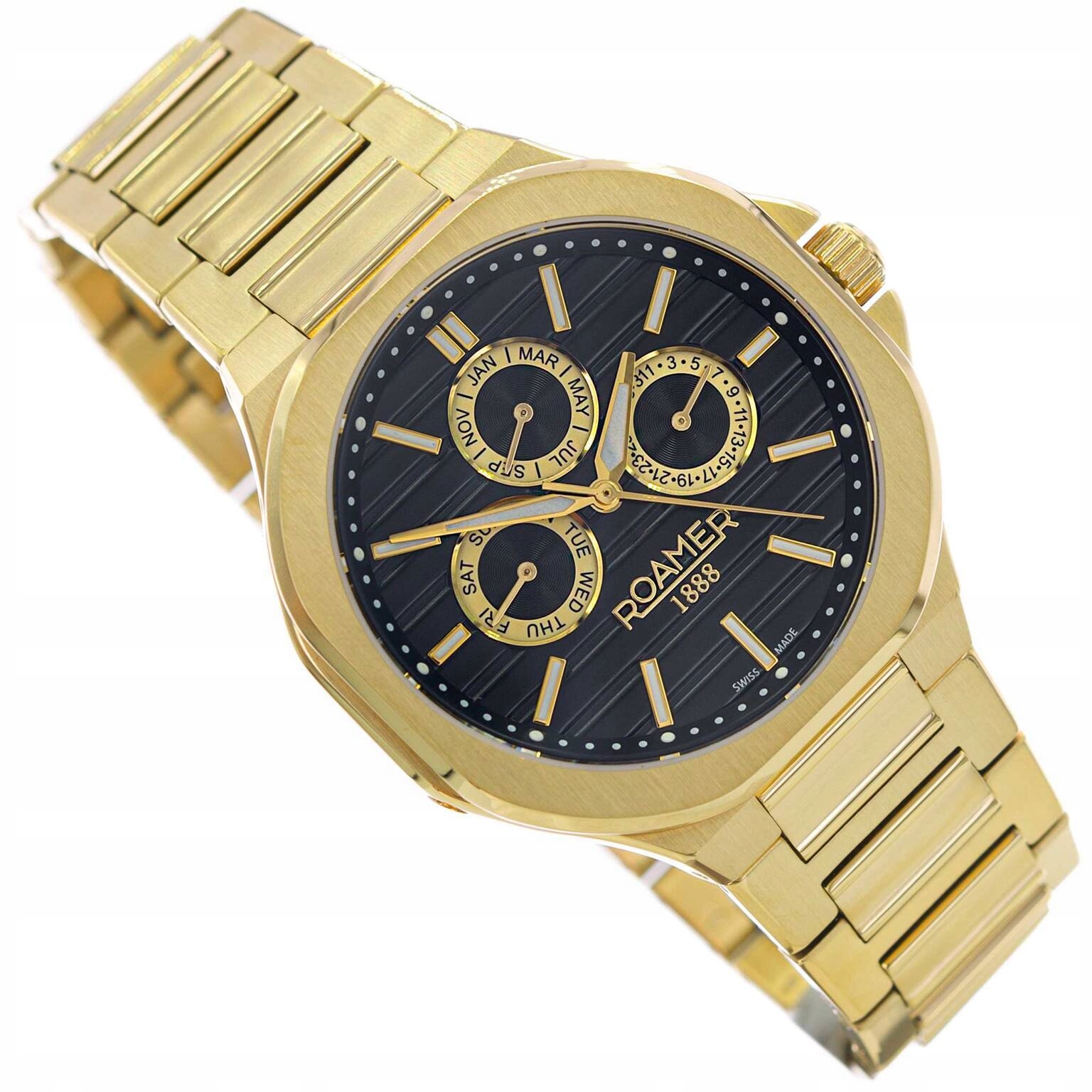 Pánské Hodinky Roamer Spirit Of Time 995989 48 85 20 Zlaté Na Náramku