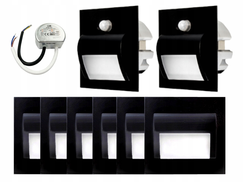 Sada schodišťových světel Halogen Led 8x senzory