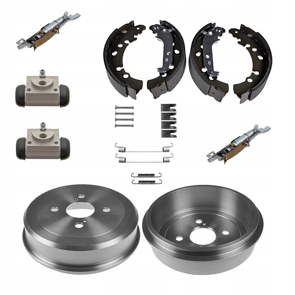 Bubny čelisti pružiny válce samoregulátory Toyota Yaris III 3 2011-