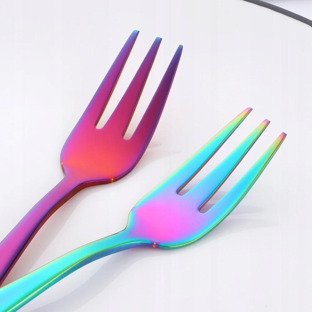 2 szt. Widelec do owoców 18/10 widelce do ciasta z Linia 1