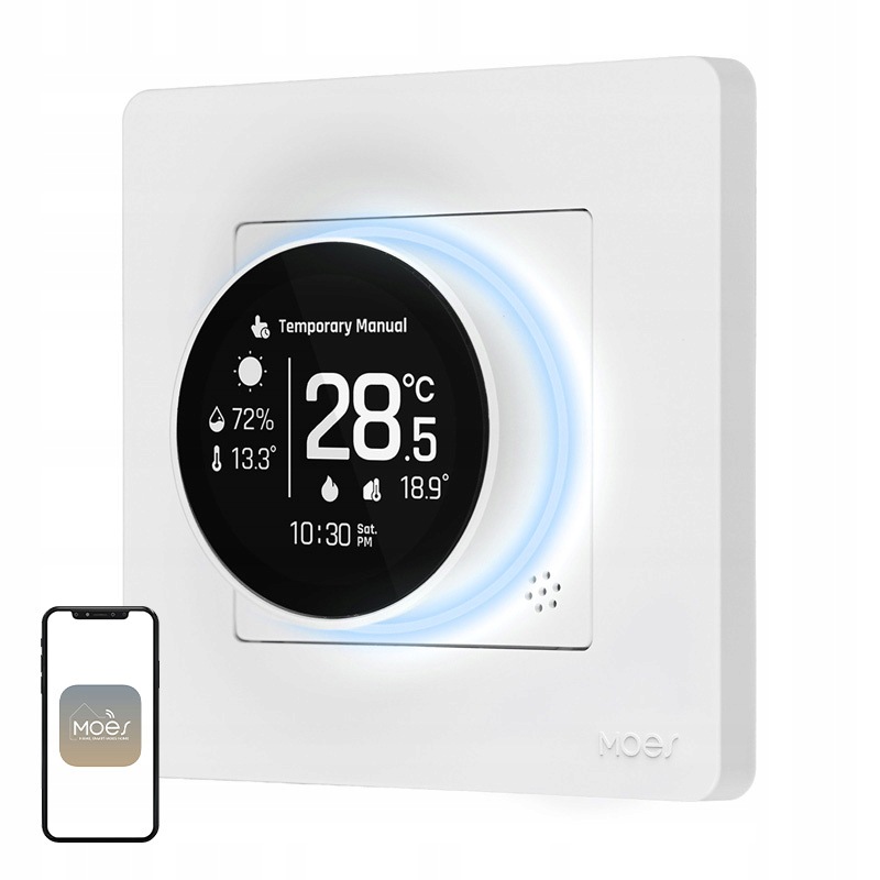 Inteligentný termostat Moes Zht-sr-gb Ovládač elektrického vykurovania