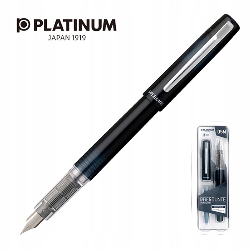 

Pióro wieczne Platinum Prefounte Graphite Blue M