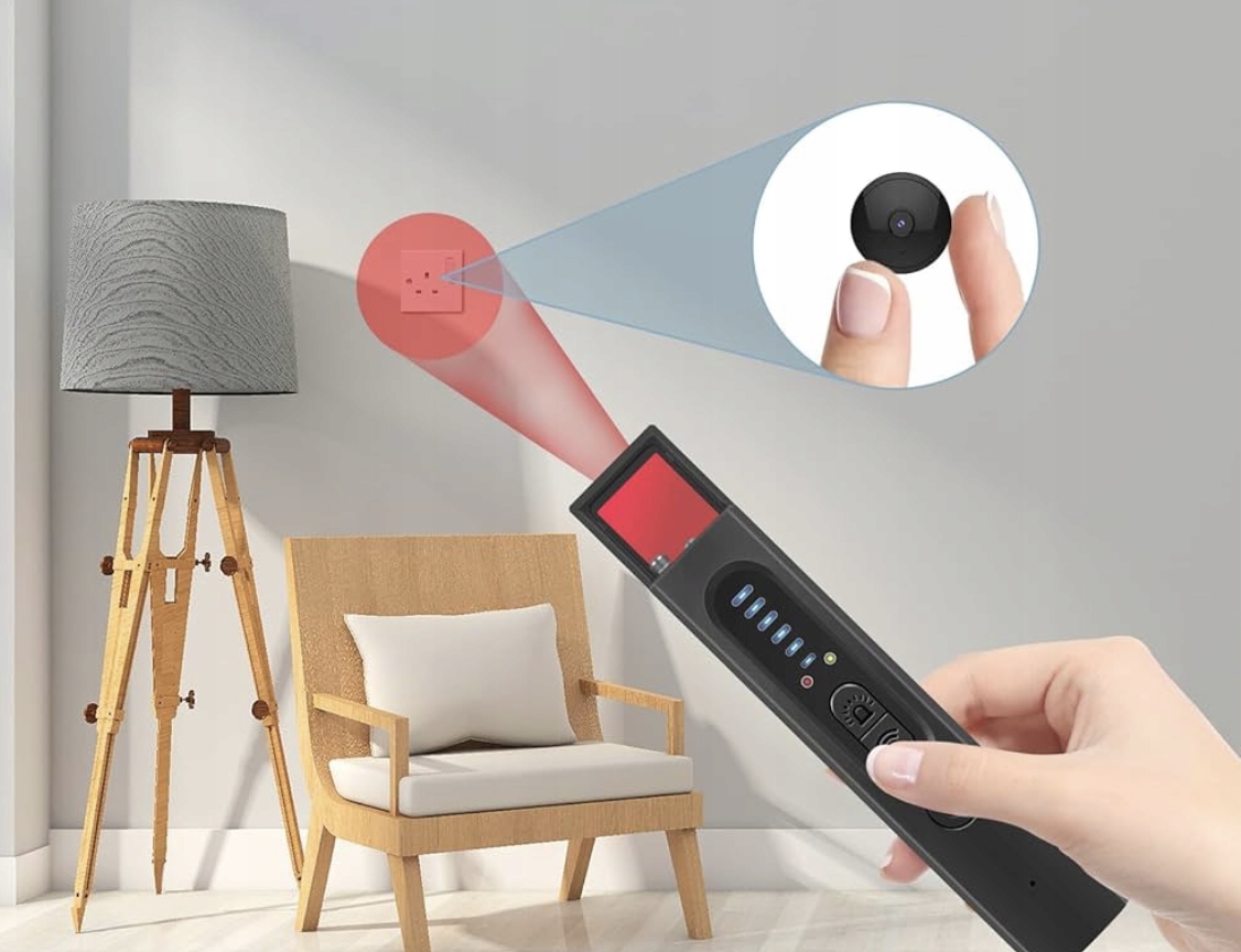 WYKRYWACZ PODSLUCHOW I KAMER, WYKRYWACZ UKRYTYCH KAMER, DETEKTOR KAMER Kod producenta Wykrywacz Ukrytych Kamer