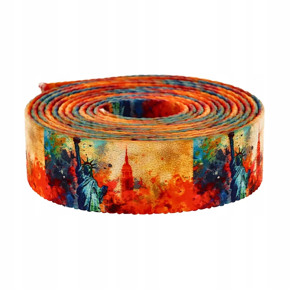 Popruh s potiskem Sublimace New York 48 m trubková matná 25 mm