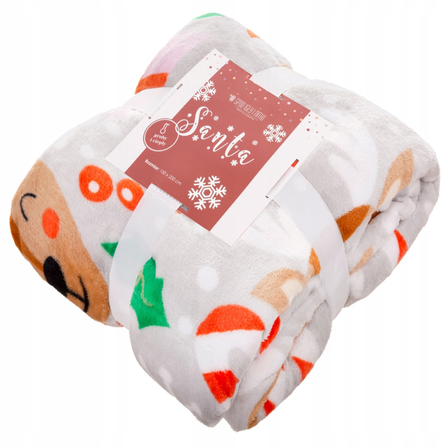 

Koc Świąteczny 150x200 Pled Santa Szar