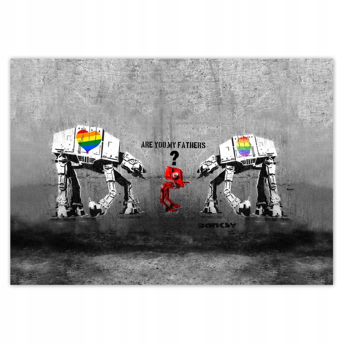 Fototapety Banksy 312x219 Are you my fathers