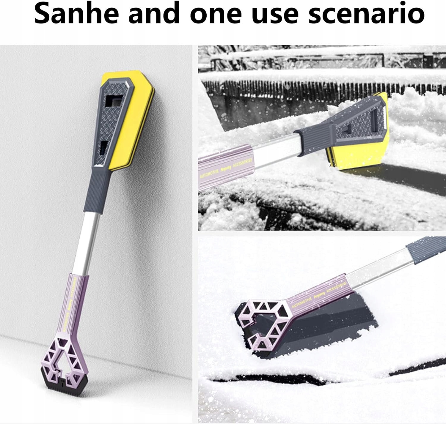 1 zestaw łopatki do śniegu samochodowego, ergonomiczna skrobaczka do Producent bez marki